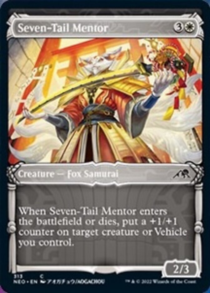 Seven-Tail Mentor (Showcase Samurai) [Kamigawa: Neon Dynasty] | Gate City Games LLC