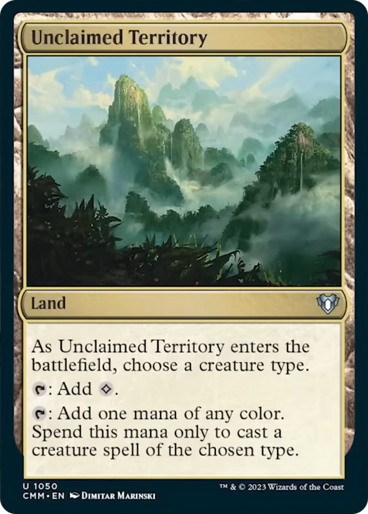 Unclaimed Territory [Commander Masters] | Gate City Games LLC