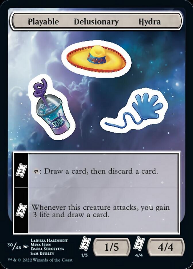 Playable Delusionary Hydra [Unfinity Stickers] | Gate City Games LLC