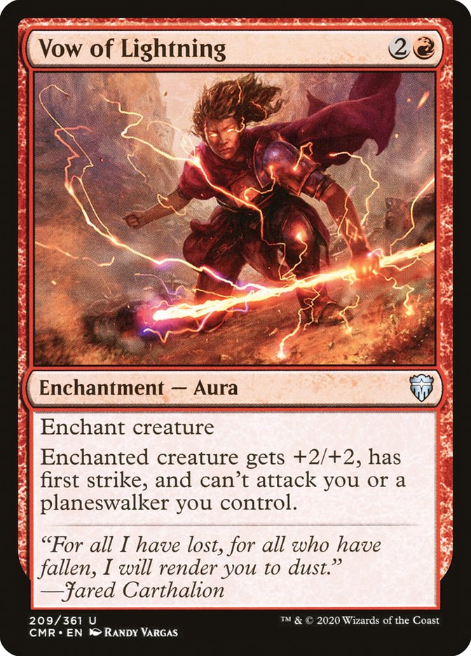 Vow of Lightning [Commander Legends] | Gate City Games LLC