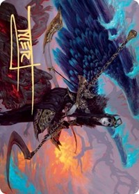 Eradicator Valkyrie Art Card (Gold-Stamped Signature) [Kaldheim Art Series] | Gate City Games LLC