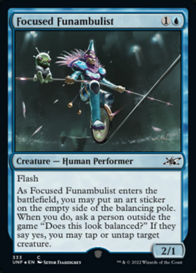 Focused Funambulist (Galaxy Foil) [Unfinity] | Gate City Games LLC