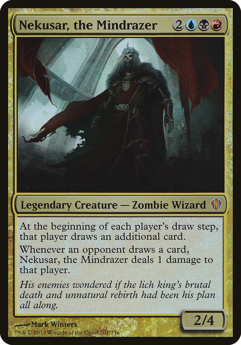 Nekusar, the Mindrazer (Oversized) [Commander 2013 Oversized] | Gate City Games LLC