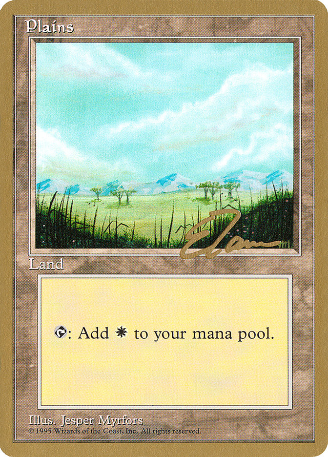 Plains (et365) (Eric Tam) [Pro Tour Collector Set] | Gate City Games LLC