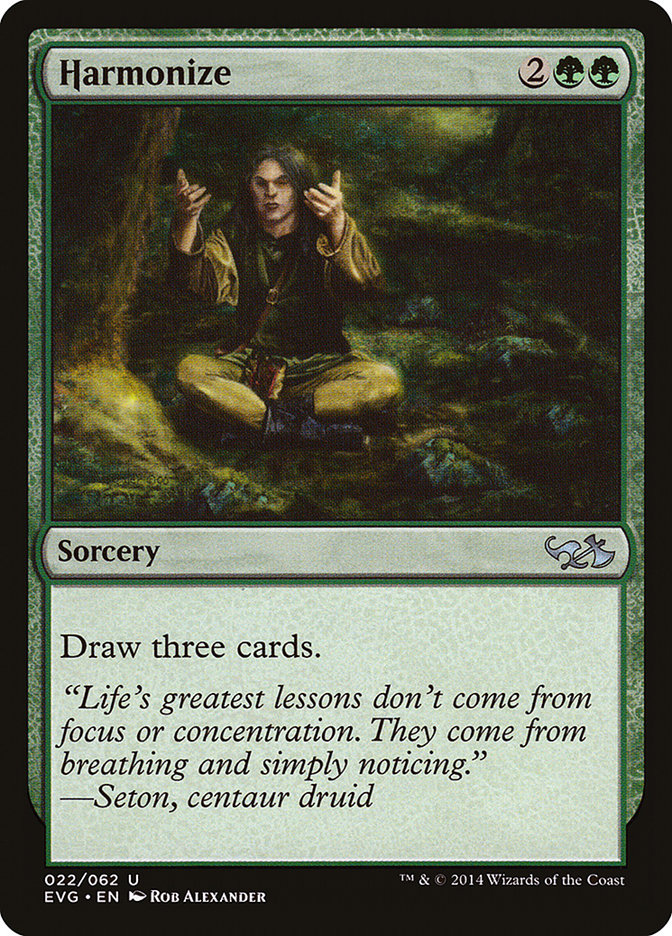 Harmonize (Elves vs. Goblins) [Duel Decks Anthology] | Gate City Games LLC