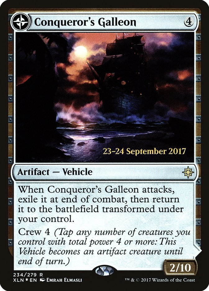 Conqueror's Galleon // Conqueror's Foothold [Ixalan Prerelease Promos] | Gate City Games LLC