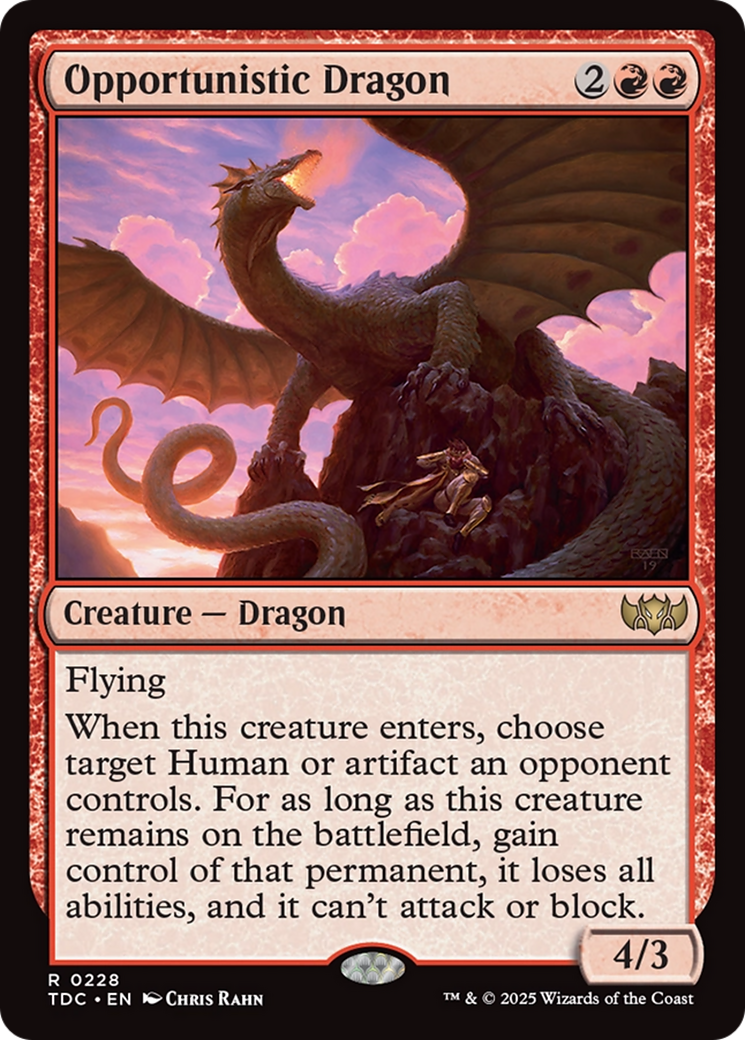 Opportunistic Dragon [Tarkir: Dragonstorm Commander] | Gate City Games LLC