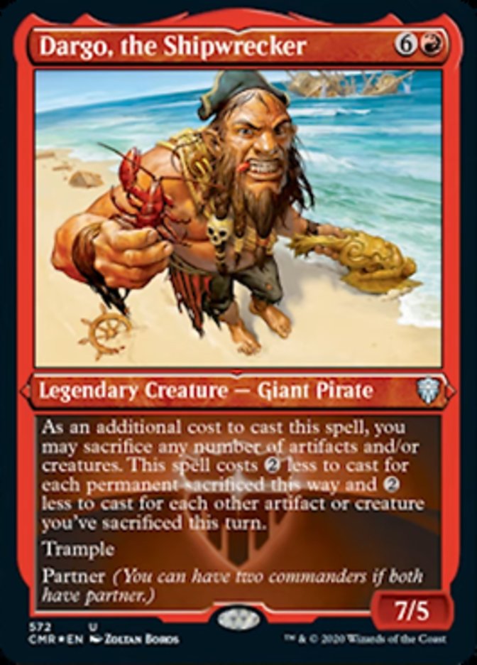 Dargo, the Shipwrecker (Etched) [Commander Legends] | Gate City Games LLC