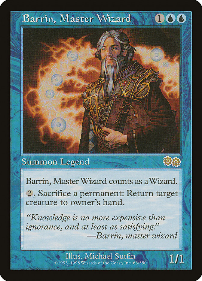 Barrin, Master Wizard [Urza's Saga] | Gate City Games LLC