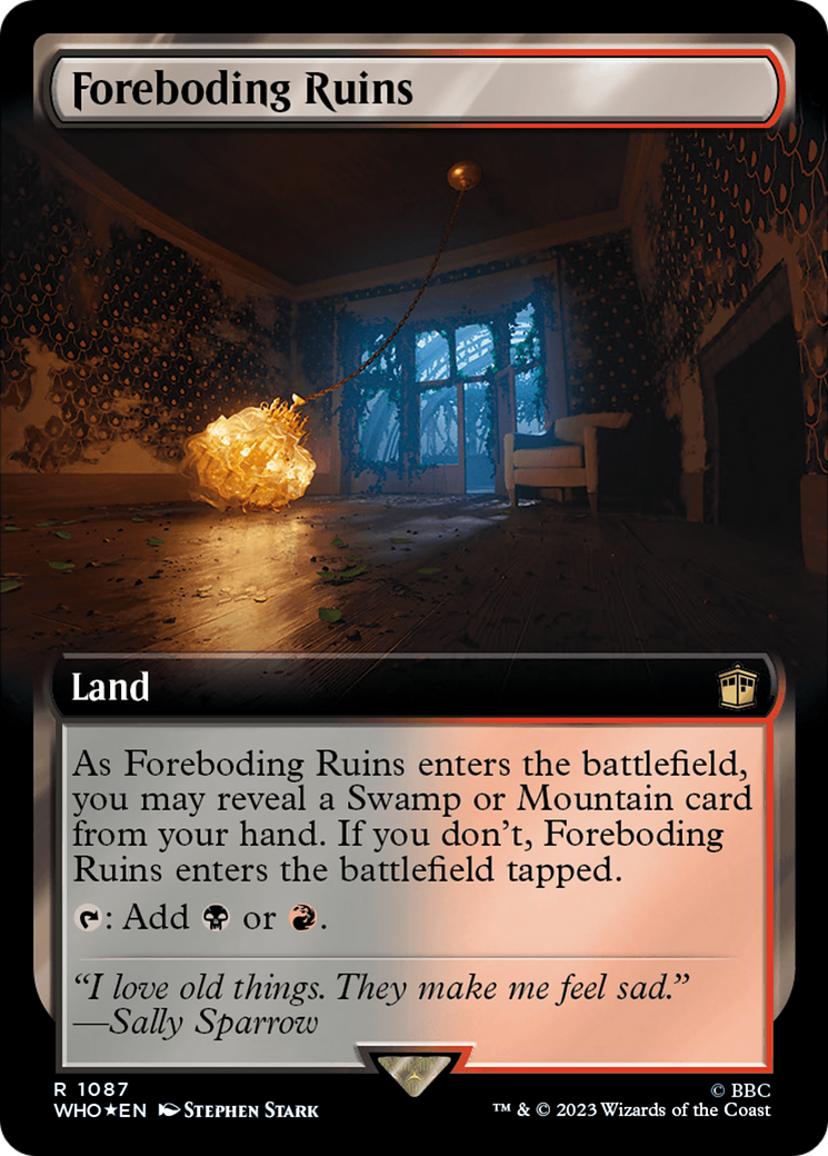 Foreboding Ruins (Extended Art) (Surge Foil) [Doctor Who] | Gate City Games LLC