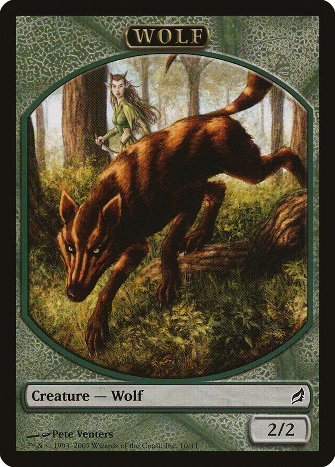 Wolf Token [Lorwyn Tokens] | Gate City Games LLC