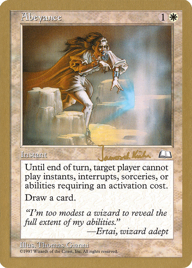 Abeyance (Janosch Kuhn) [World Championship Decks 1997] | Gate City Games LLC