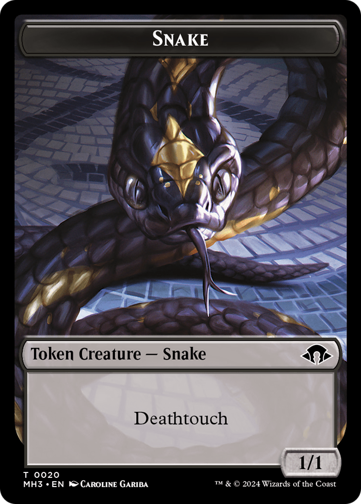 Snake // Energy Reserve Double-Sided Token [Modern Horizons 3 Tokens] | Gate City Games LLC