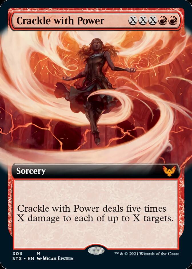 Crackle with Power (Extended Art) [Strixhaven: School of Mages] | Gate City Games LLC