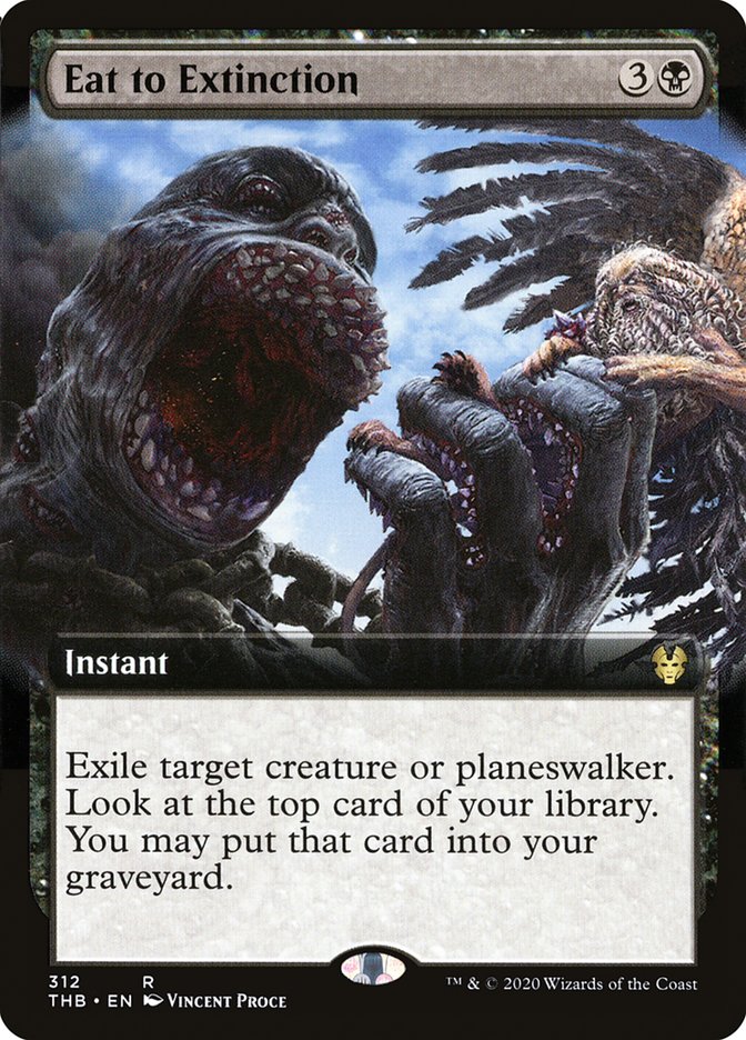 Eat to Extinction (Extended Art) [Theros Beyond Death] | Gate City Games LLC