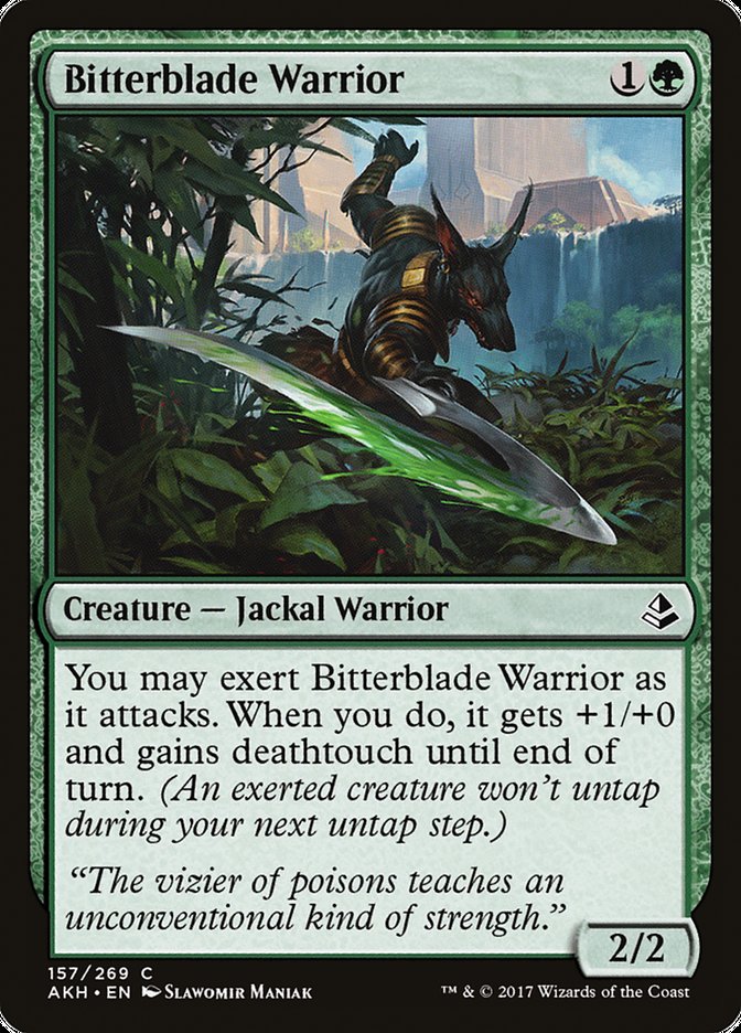 Bitterblade Warrior [Amonkhet] | Gate City Games LLC
