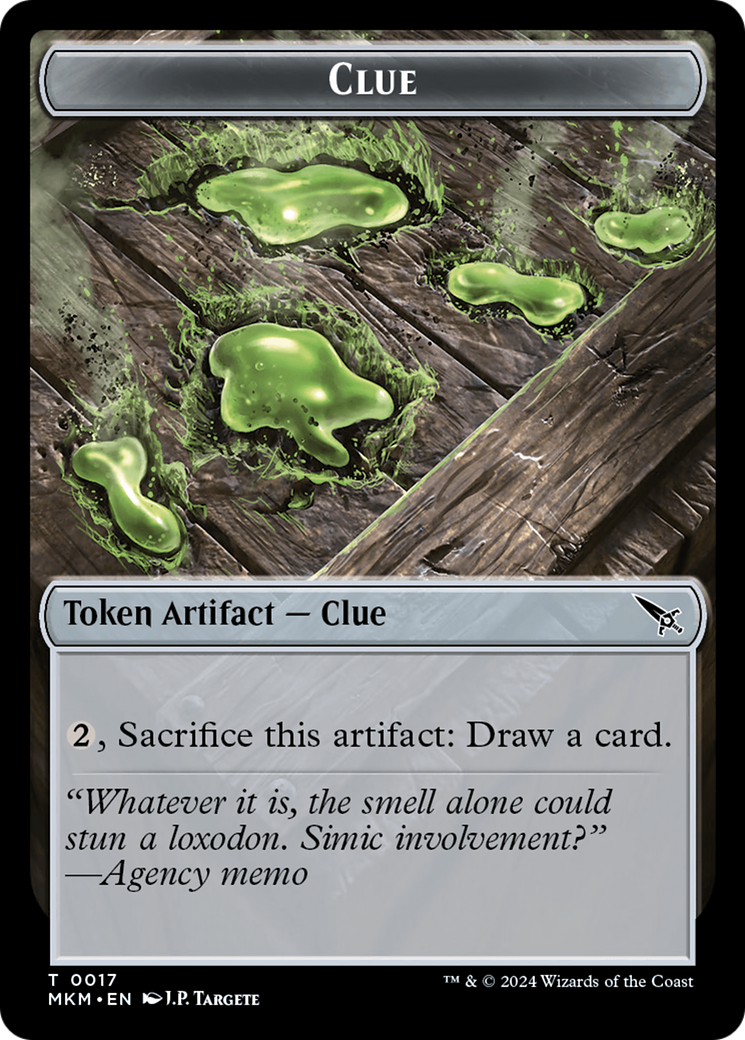 Thopter (0020) // Clue (0017) Double-Sided Token [Murders at Karlov Manor Tokens] | Gate City Games LLC