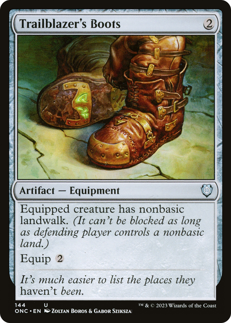 Trailblazer's Boots [Phyrexia: All Will Be One Commander] | Gate City Games LLC