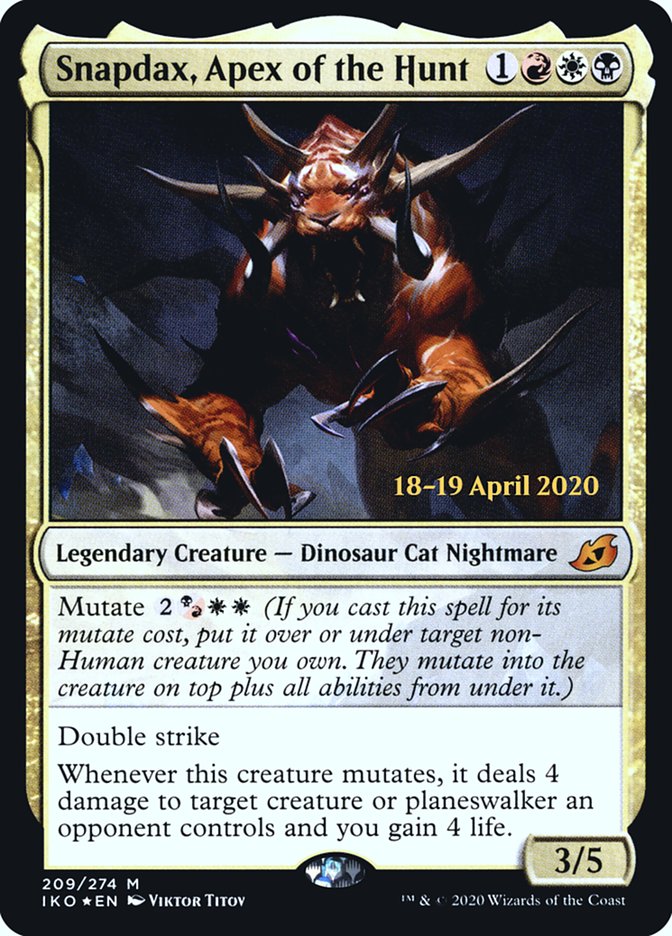 Snapdax, Apex of the Hunt [Ikoria: Lair of Behemoths Prerelease Promos] | Gate City Games LLC