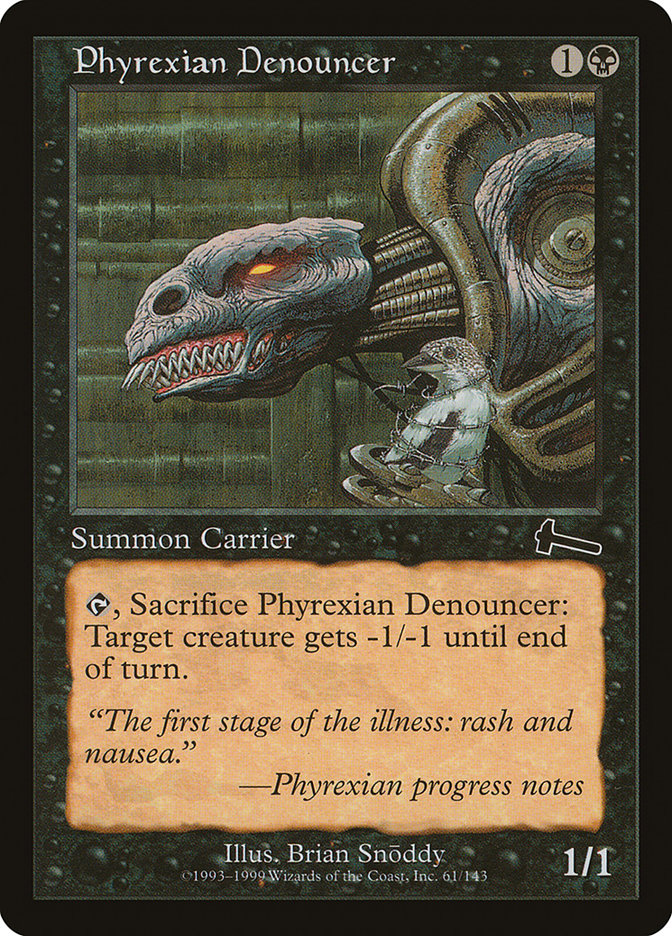 Phyrexian Denouncer [Urza's Legacy] | Gate City Games LLC