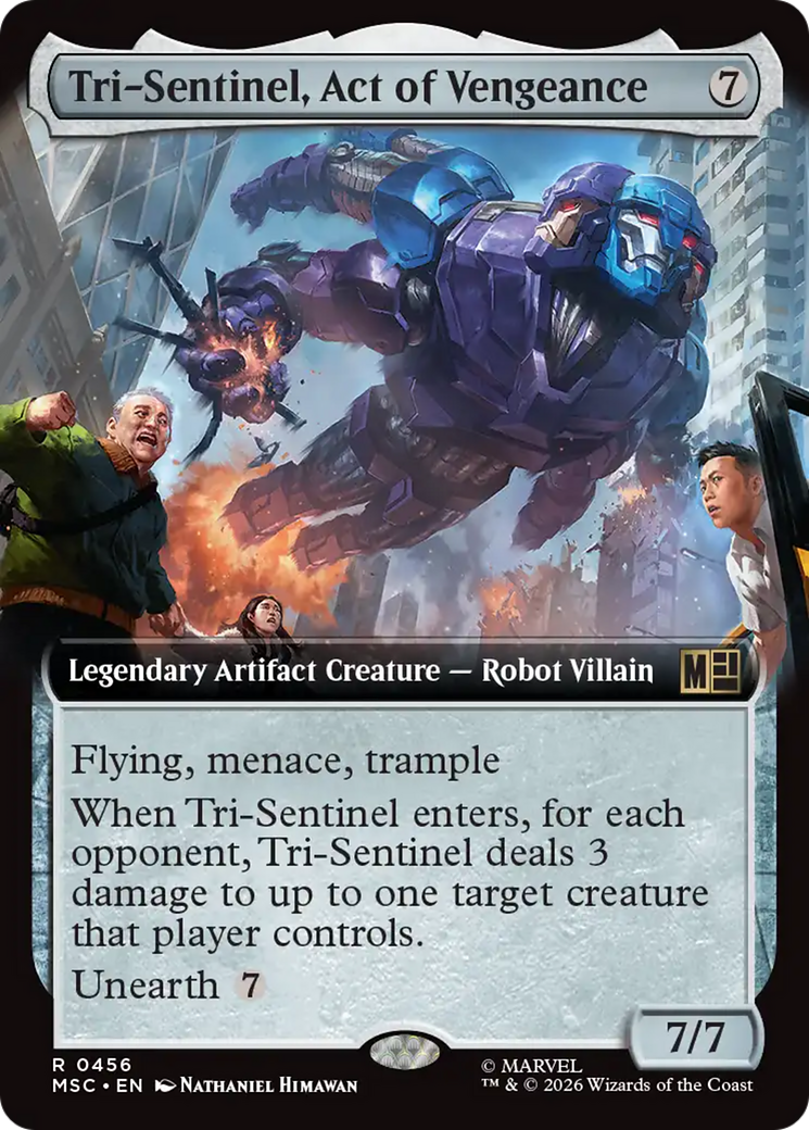 Tri-Sentinel, Act of Vengeance (Extended Art) [Marvel Super Heroes Commander] | Gate City Games LLC
