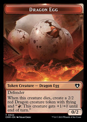 Treasure // Dragon Egg Double-Sided Token [Commander Masters Tokens] | Gate City Games LLC