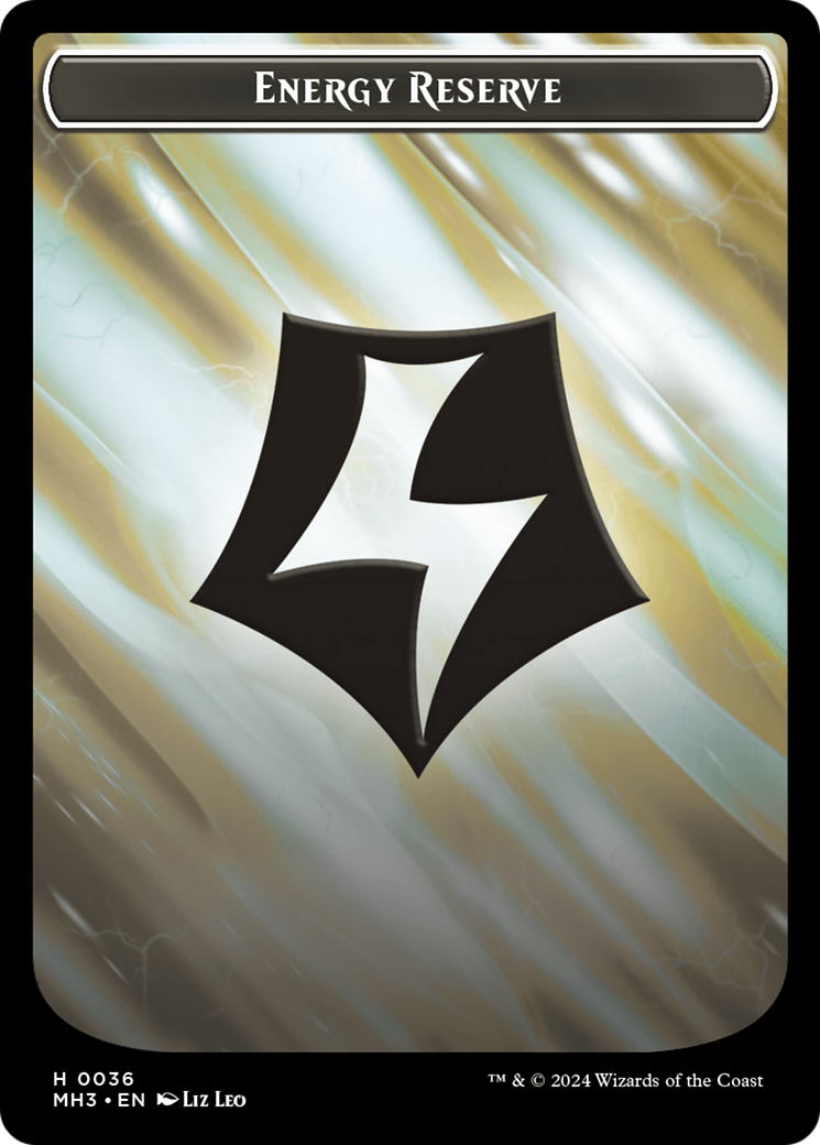 Eldrazi Spawn // Energy Reserve Double-Sided Token [Modern Horizons 3 Tokens] | Gate City Games LLC
