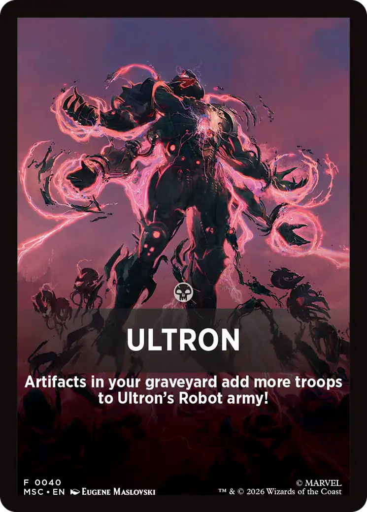 Ultron Theme Card [Marvel Super Heroes Commander] | Gate City Games LLC