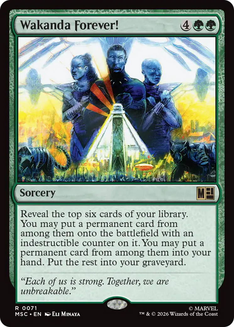 Wakanda Forever! (Surge Foil) [Marvel Super Heroes Commander] | Gate City Games LLC