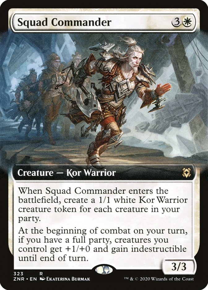 Squad Commander (Extended Art) [Zendikar Rising] | Gate City Games LLC
