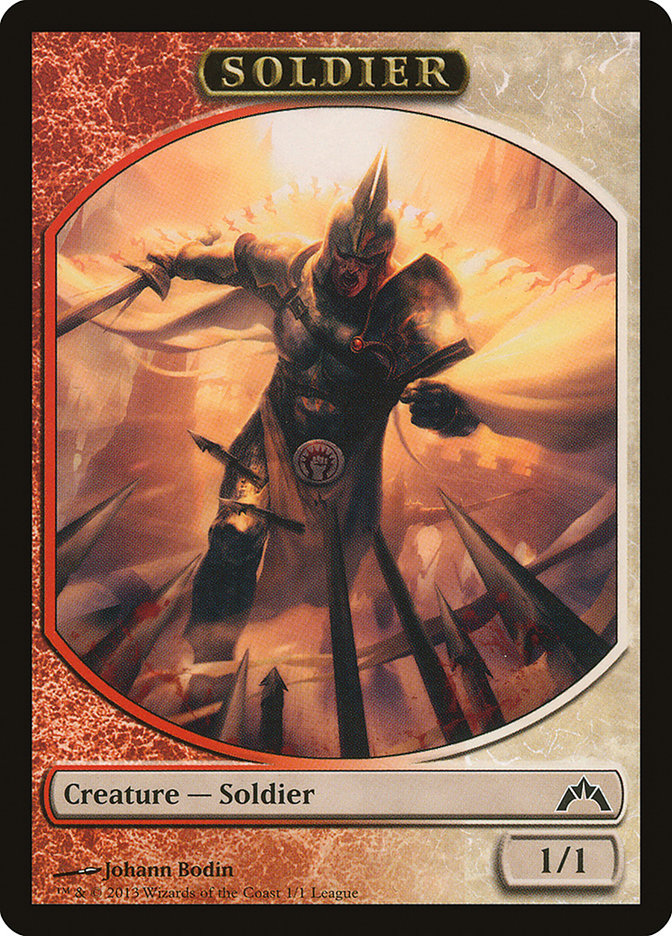 Soldier Token (Johann Bodin) [League Tokens 2013] | Gate City Games LLC