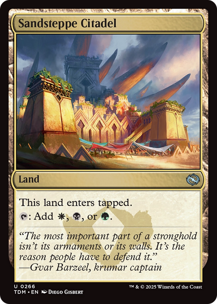 Sandsteppe Citadel [Tarkir: Dragonstorm] | Gate City Games LLC