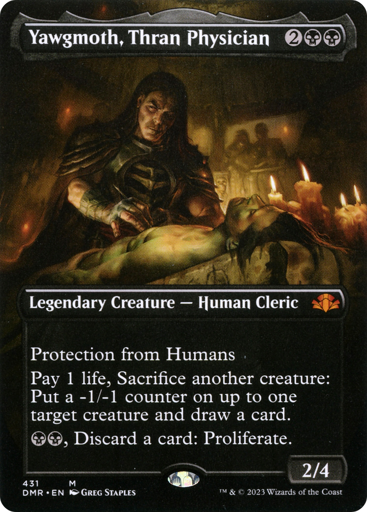 Yawgmoth, Thran Physician (Borderless Alternate Art) [Dominaria Remastered] | Gate City Games LLC