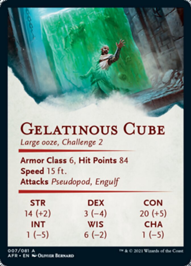 Gelatinous Cube Art Card [Dungeons & Dragons: Adventures in the Forgotten Realms Art Series] | Gate City Games LLC