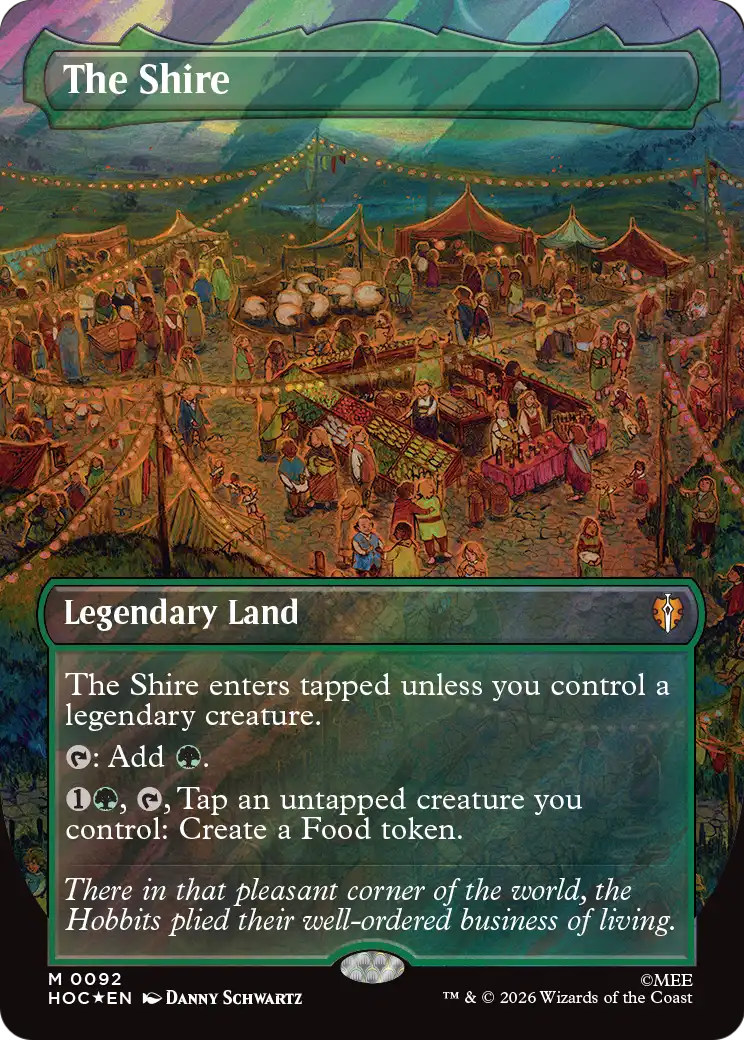 The Shire (Borderless) (Surge Foil) [The Hobbit: Eternal-Legal] | Gate City Games LLC