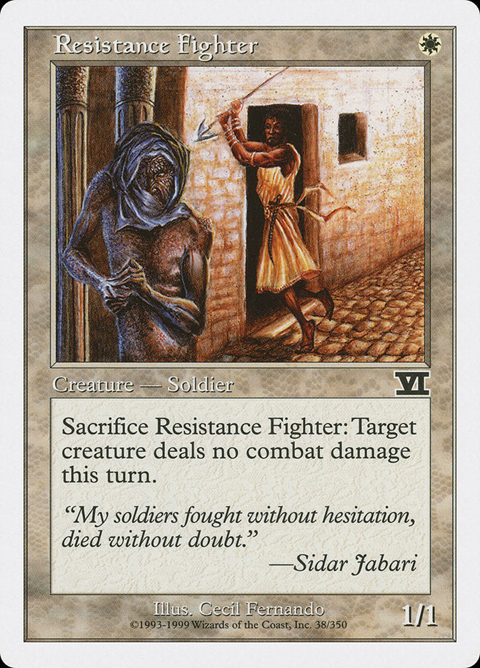 Resistance Fighter [Classic Sixth Edition] | Gate City Games LLC