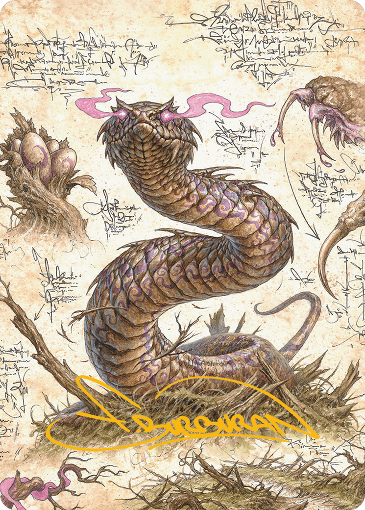 Rottenmouth Viper Art Card (Gold-Stamped Signature) [Bloomburrow Art Series] | Gate City Games LLC