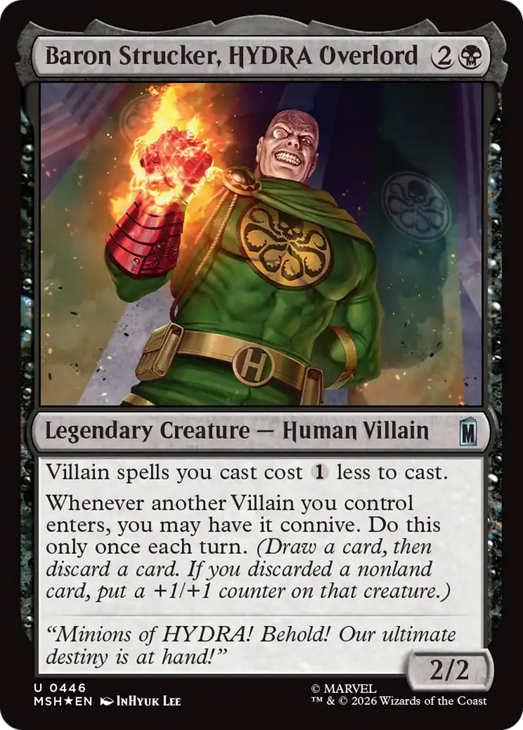 Baron Strucker, HYDRA Overlord (Surge Foil) [Marvel Super Heroes] | Gate City Games LLC