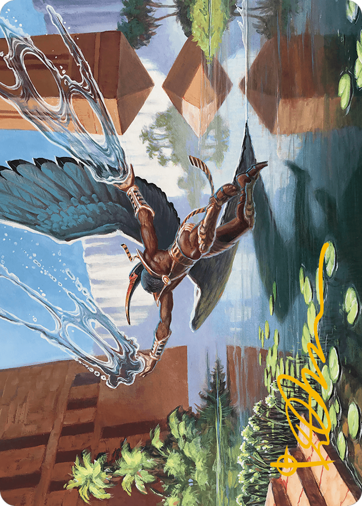 Nadu, Winged Wisdom Art Card (Gold-Stamped Signature) [Modern Horizons 3 Art Series] | Gate City Games LLC