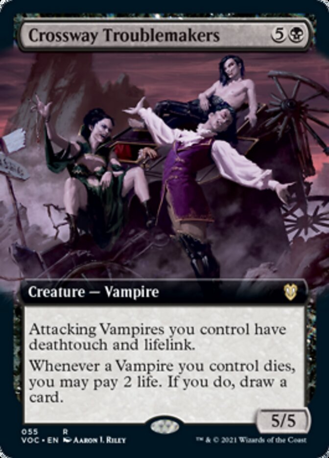 Crossway Troublemakers (Extended Art) [Innistrad: Crimson Vow Commander] | Gate City Games LLC
