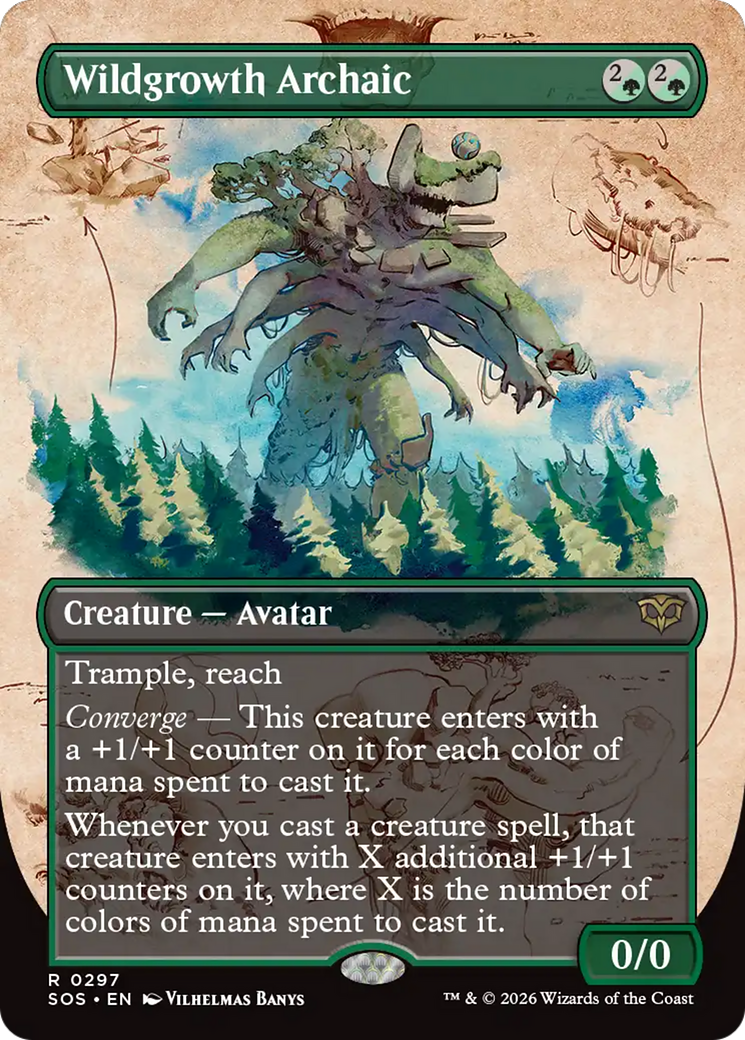 Wildgrowth Archaic (Borderless) [Secrets of Strixhaven] | Gate City Games LLC