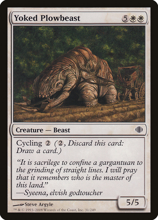 Yoked Plowbeast [Shards of Alara] | Gate City Games LLC