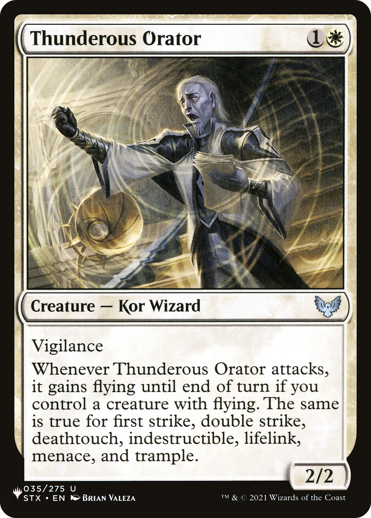 Thunderous Orator [The List] | Gate City Games LLC