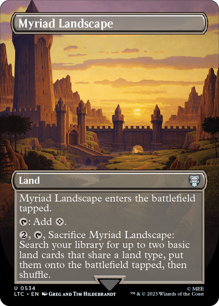 Myriad Landscape (Borderless) [The Lord of the Rings: Tales of Middle-Earth Commander] | Gate City Games LLC