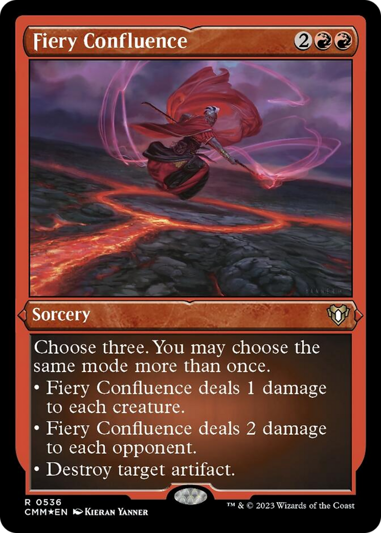 Fiery Confluence (Foil Etched) [Commander Masters] | Gate City Games LLC