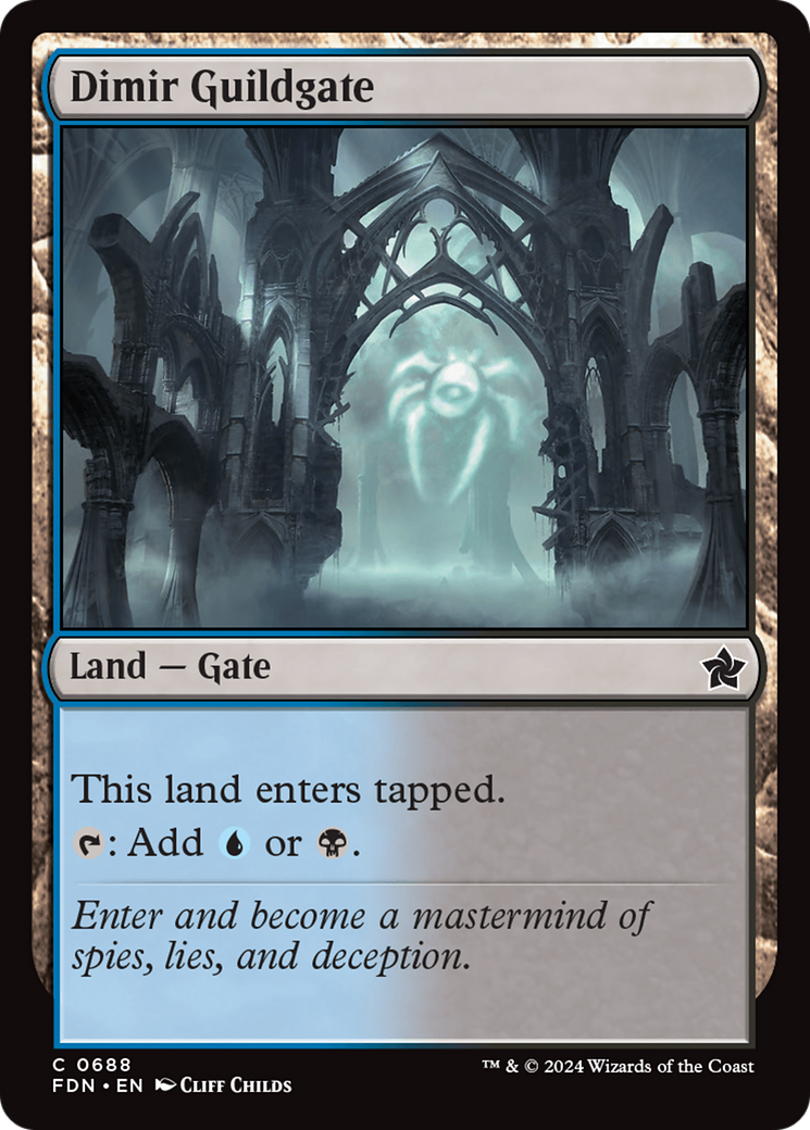 Dimir Guildgate [Foundations] | Gate City Games LLC