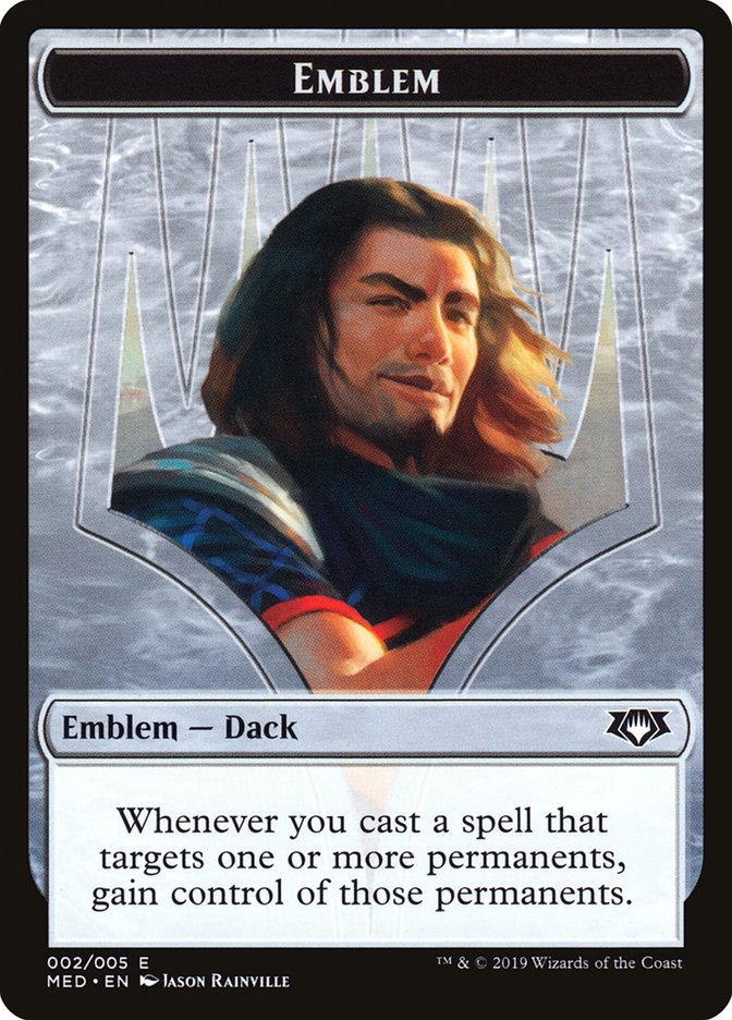 Dack Fayden Emblem [Mythic Edition Tokens] | Gate City Games LLC