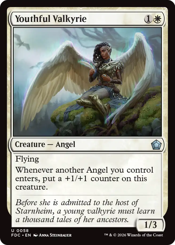 Youthful Valkyrie [Foundations Commander] | Gate City Games LLC