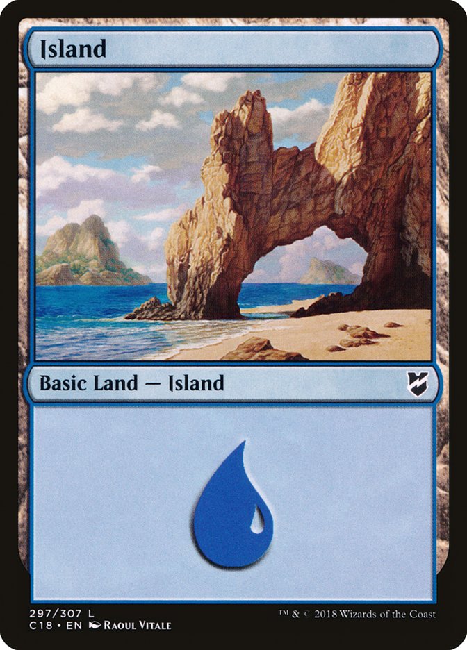 Island (297) [Commander 2018] | Gate City Games LLC