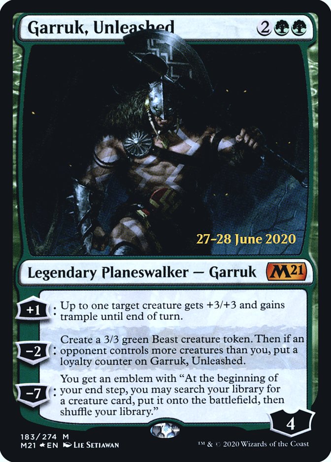 Garruk, Unleashed [Core Set 2021 Prerelease Promos] | Gate City Games LLC
